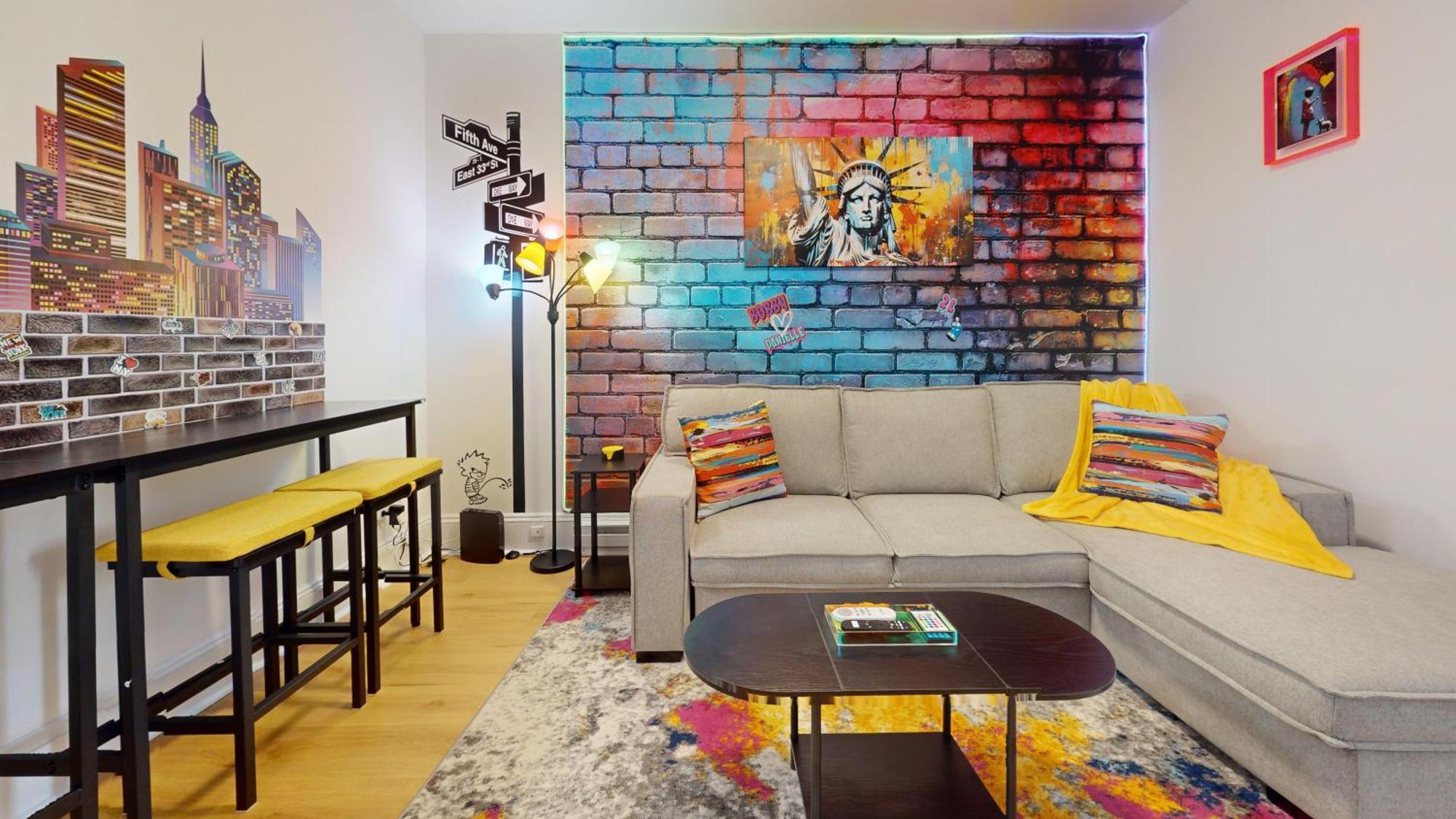 Апартаменты Funky & Colorful Urban Getaway, 20 Minutes To Nyc Хобокен Экстерьер фото