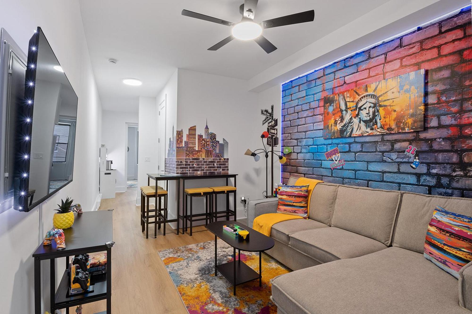 Апартаменты Funky & Colorful Urban Getaway, 20 Minutes To Nyc Хобокен Экстерьер фото